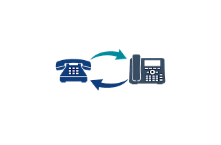 Austausch Telefonanlage Symbol