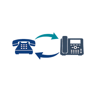 Austausch Telefonanlage Symbol