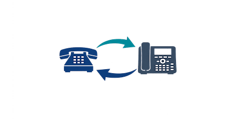 Austausch Telefonanlage Symbol