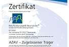Zertifikat AZAV