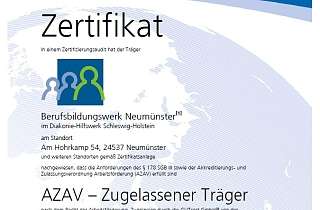 Zertifikat AZAV
